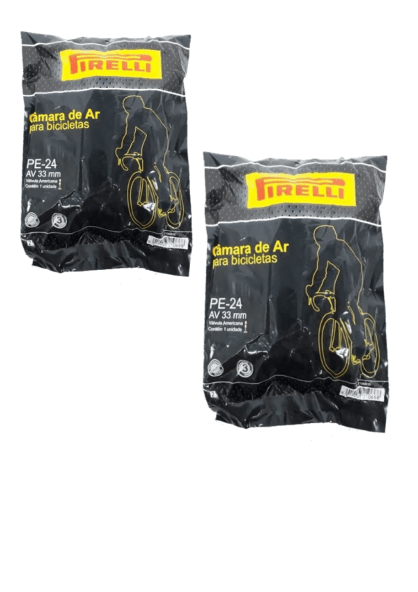 Par Câmaras De Ar Aro 24 Pirelli Bico Grosso 33mm.