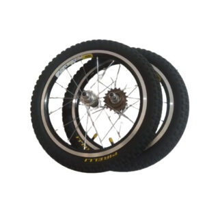 Par de Roda Aro Aero 16 Completo Preto(Com Catraca)