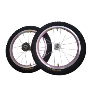 Par de Roda Aro Aero 16 Completo Rosa(Com Catraca)